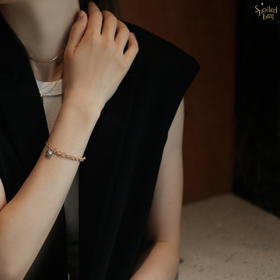 SpoiledBrat Jewelry编织麻花系列 | 银灰色巴洛克珍珠手链