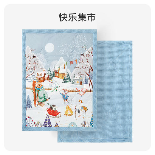 【 99秒杀】ibaby×outlast太空科技恒温 圣诞节日款 钻石格不倒绒儿童安抚睡被 【建议室温14-20℃】 商品图4