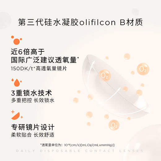 moody小桔片系列透明片日抛 隐形眼镜 10片装 商品图3