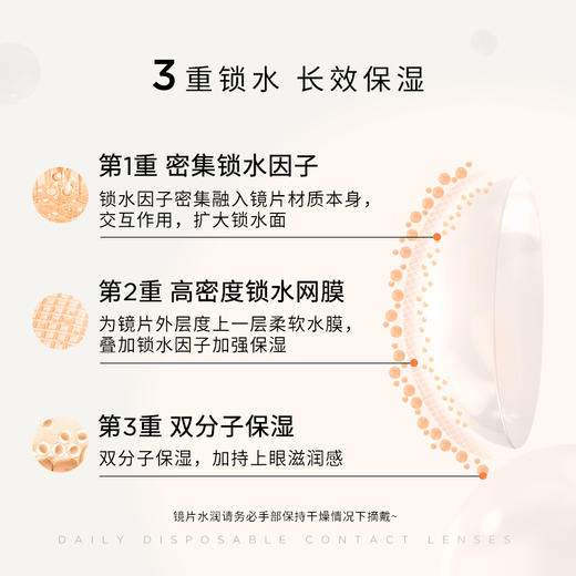 moody小桔片系列透明片日抛 隐形眼镜 10片装 商品图1