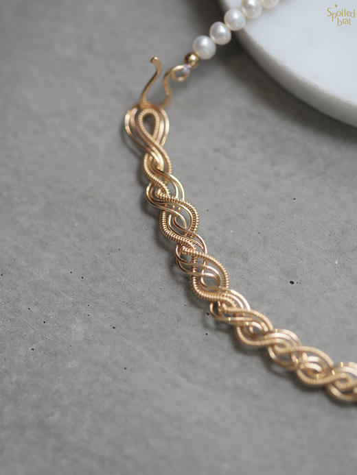 SpoiledBrat Jewelry编织麻花系列 | 珍珠项链 商品图2
