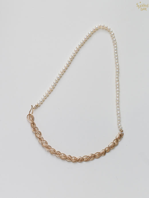SpoiledBrat Jewelry编织麻花系列 | 珍珠项链 商品图4