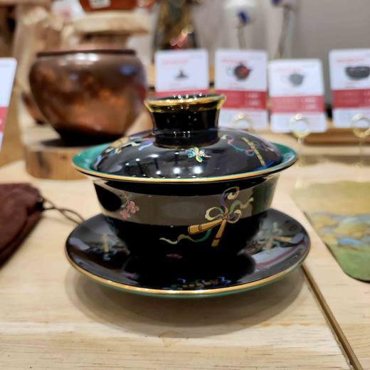 B-NB-3016/3017 唐山骨质盖碗  吉祥八宝 商品图1