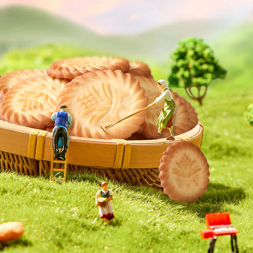 三牛万年青饼干香葱味酥性饼干 办公室休闲早餐零食 万年青 400g 商品图1