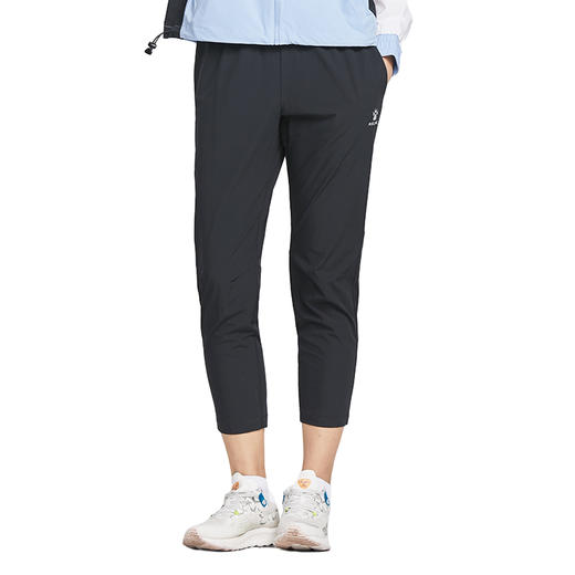 卡尔美 春夏速干透气健身运动裤女跑步梭织宽松直筒九分裤 商品图0