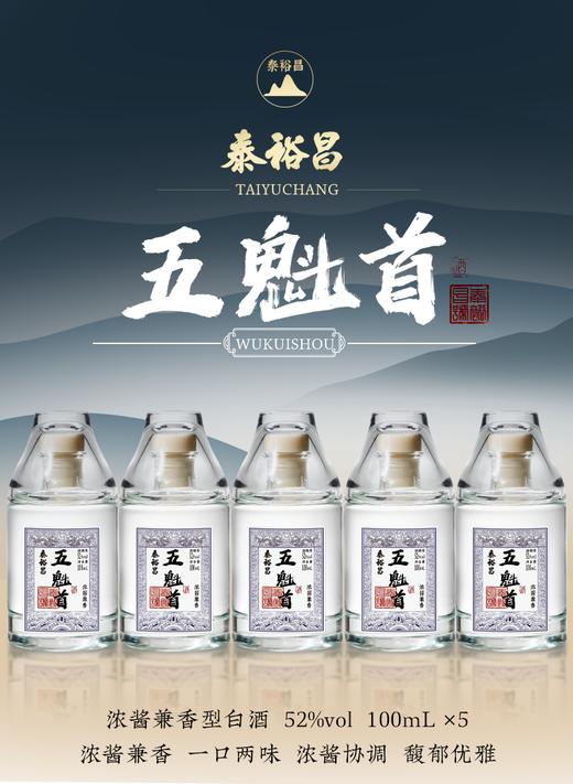 [五魁首]52度5小瓶-泰裕昌浓酱兼香型白酒粮食酒送礼礼盒装 商品图0