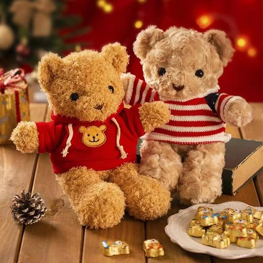 艾达的世界牛奶巧克力制品小熊60g/040963 口感丝滑毛绒玩具小熊可手拿可背挎 商品图0