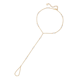 北京仓｜Lili Claspe-Hailey-珍珠 连指手链［美国设计师］