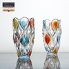 捷克BOHEMIA波西米亚 彩色系列水晶玻璃花瓶30cm彩色竹子系列艺术花瓶果斗 商品缩略图1