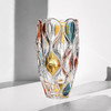 捷克BOHEMIA波西米亚 彩色系列水晶玻璃花瓶30cm彩色竹子系列艺术花瓶果斗 商品缩略图4
