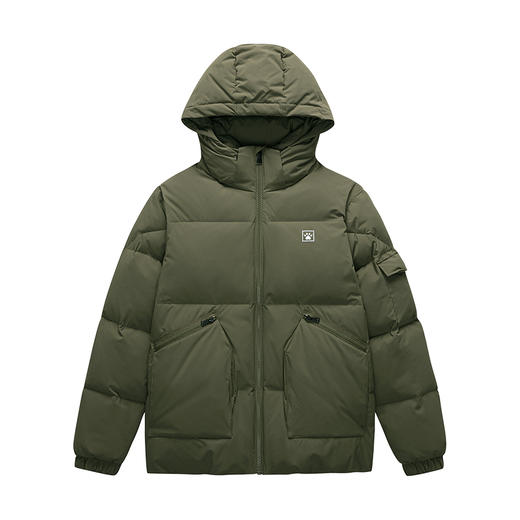 卡尔美潮流百搭短款羽绒服男冬季新款加厚保暖连帽外套6247YR1009 商品图1