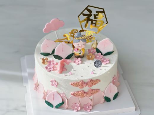 祝寿款 素雅仙桃 · 奶油蛋糕 商品图1