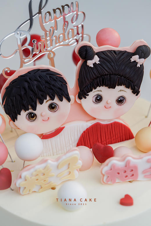 【纯手工翻糖定制】双胞胎 商品图2