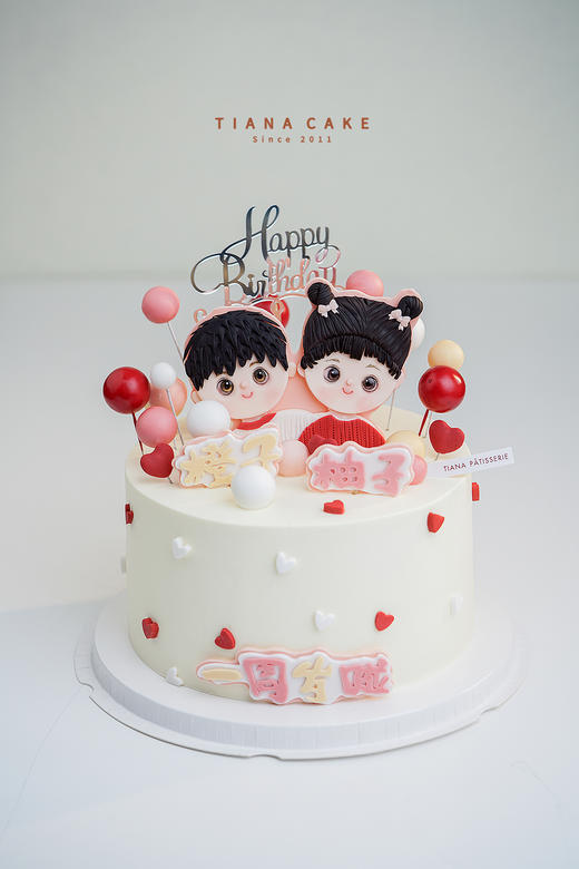 【纯手工翻糖定制】双胞胎 商品图0