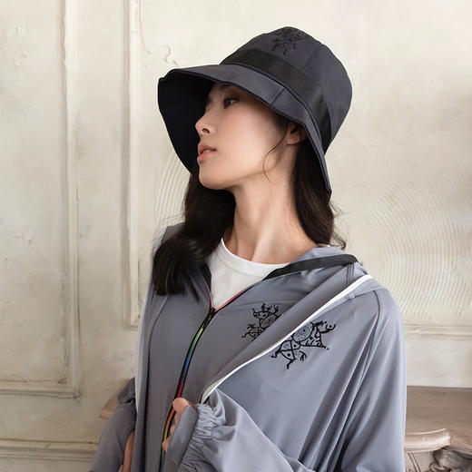 HOII/后益 Hosea时尚织带圆筒防晒帽[福利品] 商品图0