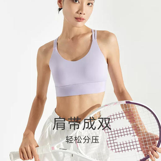 跃牌【瑜见伽人系列】全罩杯中强度细带美背运动内衣女防震聚拢定型防下垂瑜伽健身文胸YJYX1010 商品图1