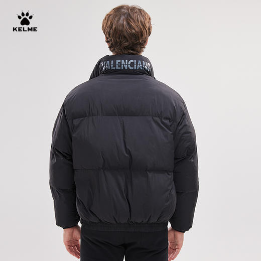 卡尔美 棉服男款冬季2022新款加厚保暖休闲黑色立领外套 商品图4