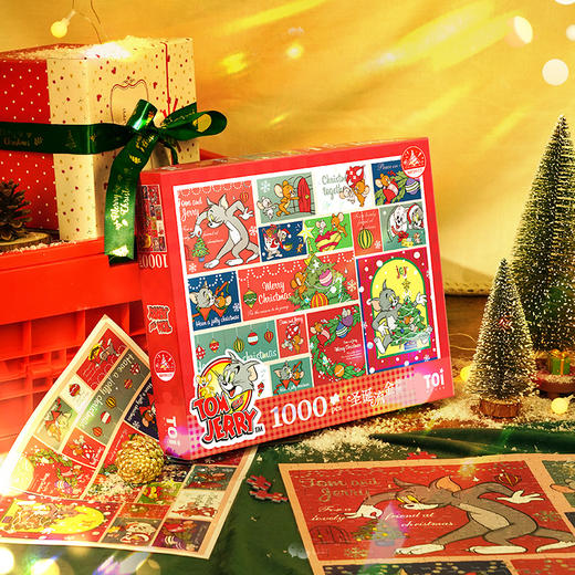 TOI图益-Tom and Jerry 1000片--《流金圣诞夜》 商品图0