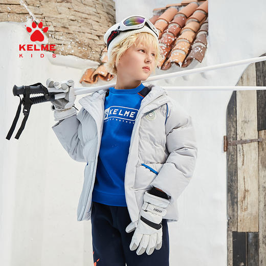 KIDS卡尔美儿童运动棉服男女足球训练外套休闲棉衣加厚棉袄 商品图5