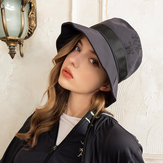 HOII/后益 Hosea时尚织带圆筒防晒帽[福利品] 商品图5