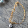 SpoiledBrat Jewelry编织麻花系列 | 银灰色巴洛克珍珠手链 商品缩略图1