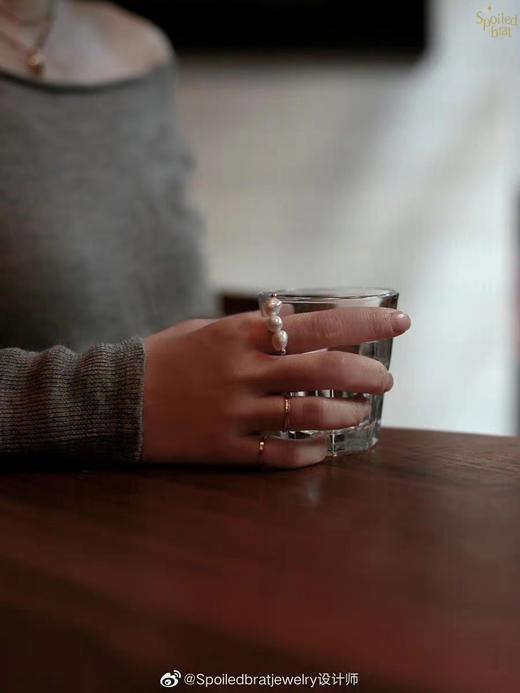 SpoiledBrat Jewelry巴洛克珍珠平衡戒指 商品图2