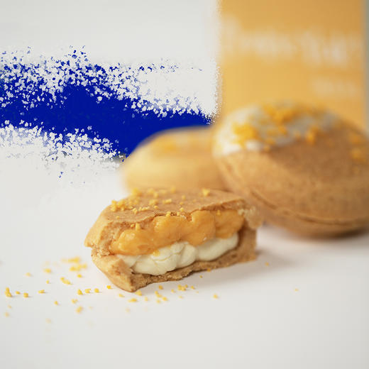 「射手座」金沙咸蛋黄味｜冷冻经典版曲奇烧（4枚/盒） 商品图3