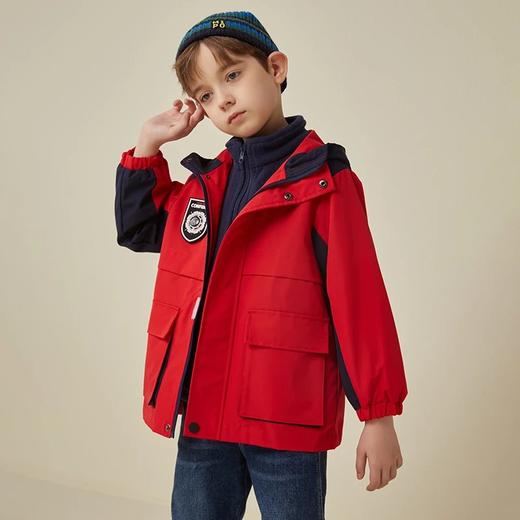 【2025反季抄底清仓】 龙之涵 亲子款一衣三穿冲锋衣&“小盔甲”一衣三穿山系冲锋衣 中大童22年秋冬新款保暖外套 三合一 婴幼儿A类标准 防水防油防污 商品图6