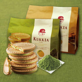 日本红帽子夹心饼干系列93.6g 牛奶巧克力/抹茶巧克力 12枚法式薄饼酥脆 052477/052478