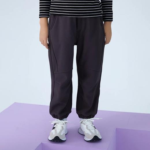 FXQ 儿童户外软壳冲锋裤 中大童秋冬防风保暖休闲裤 A类标准 商品图5