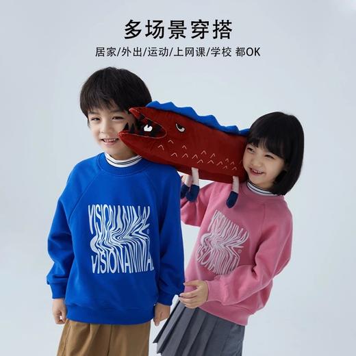 【2025反季抄底清仓】龙之涵 薄绒亲子款半高领蜜桃绒加绒卫衣 婴幼儿A类标准 商品图0