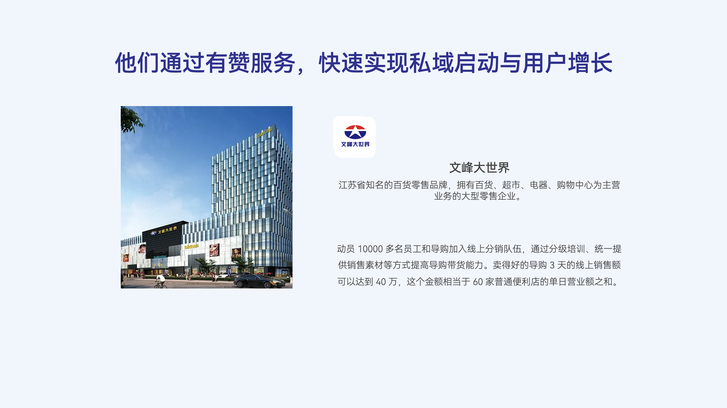 他们通过有赞服务，快速实现私域启动与业绩增长