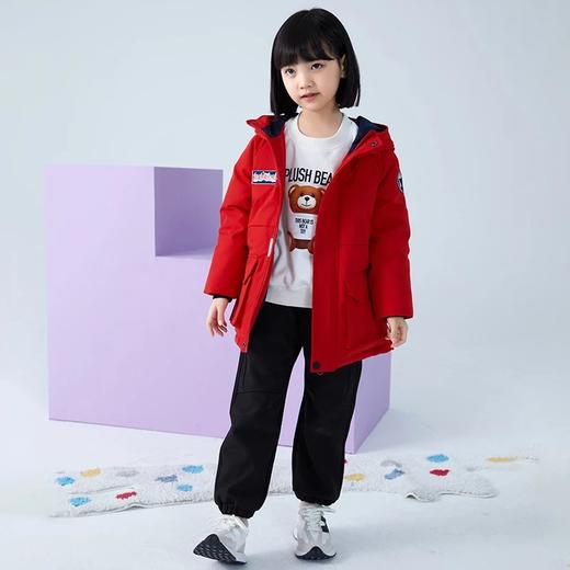 FXQ 儿童户外软壳冲锋裤 中大童秋冬防风保暖休闲裤 A类标准 商品图3