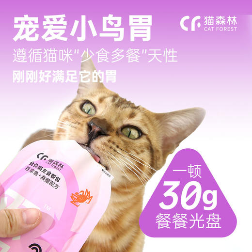 猫森林营养双星主食餐包30g一分为二猫咪罐头猫饭营养猫咪零食 商品图1