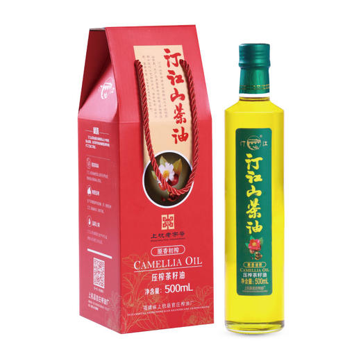 【乡村振兴】汀江山茶油 原香红色彩盒单瓶装500ml*1瓶 商品图0