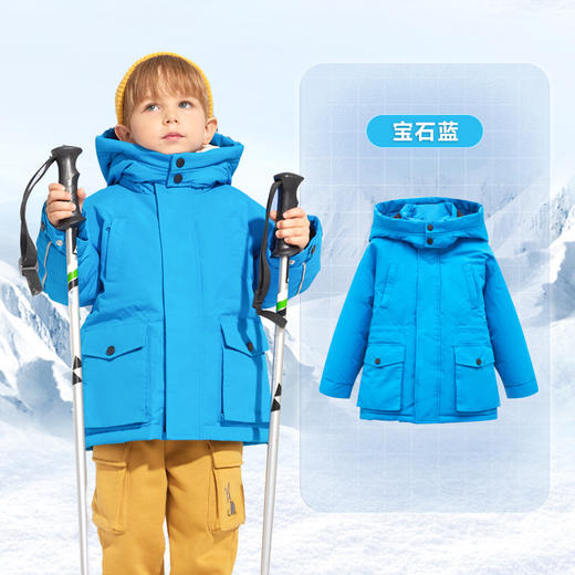 ibaby×outlast太空科技恒温防雨冲锋羽绒服白鹅绒服 商品图6