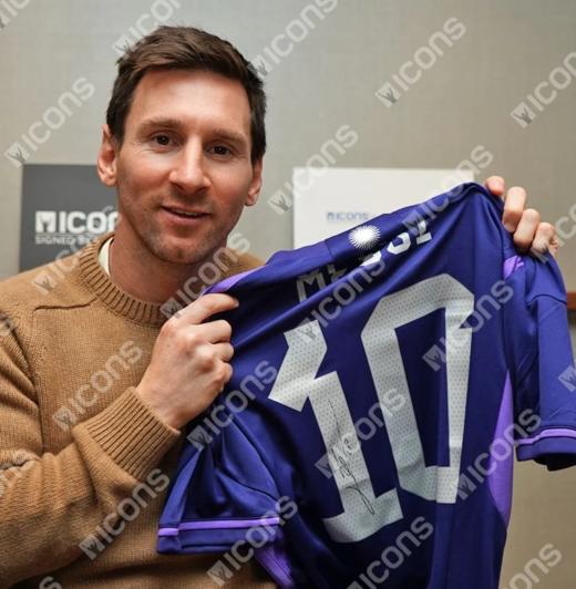 收藏系列 梅西 阿根廷客场 世界杯限量版 亲笔签名球衣 ICONS证书 商品图7