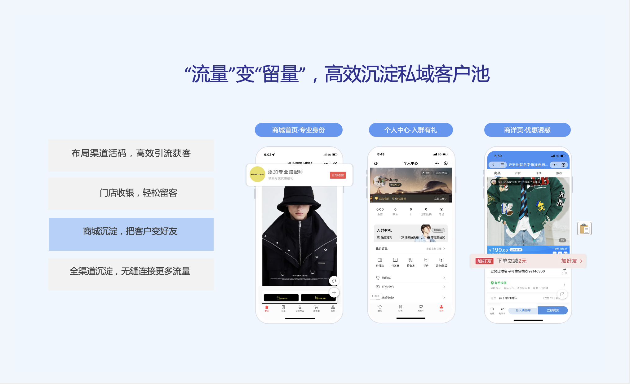 商城沉淀，把客户变好友