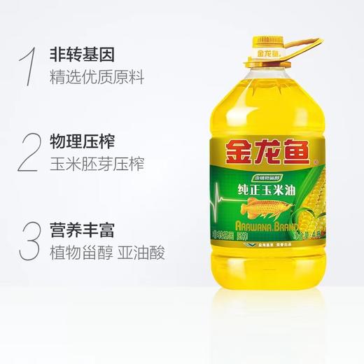 （团购送货）金龙鱼纯正玉米油5L/壶（仅限蔡甸区，蔡甸经开，江岸区，江汉区，汉阳区，硚口区，洪山区）4壶起送 商品图1