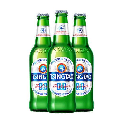 青岛啤酒0.0%无醇啤酒330ml*24瓶 商品图3