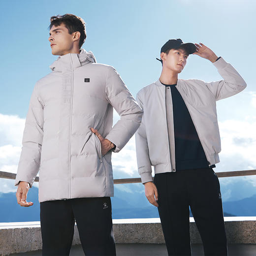 冬季新款羽绒服男士休闲加厚保暖中长款连帽外套6247YR1019 商品图1