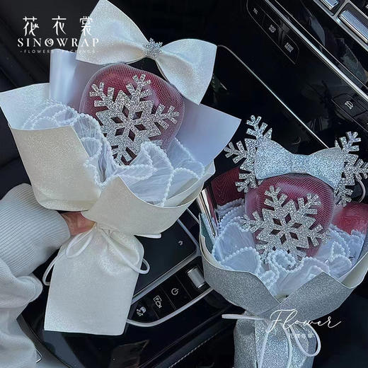 网红金粉布--圣诞无纺布雪花--雪花片 商品图4