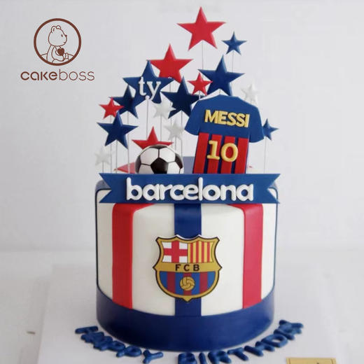 【私人订制】足球水果奶油蛋糕 商品图0