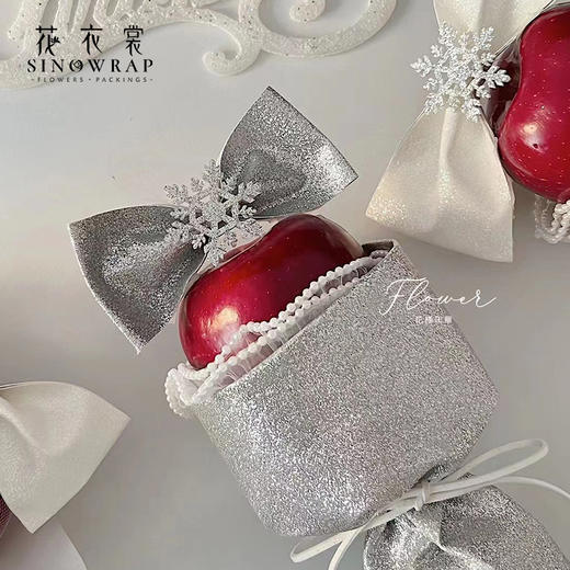 网红金粉布--圣诞无纺布雪花--雪花片 商品图5