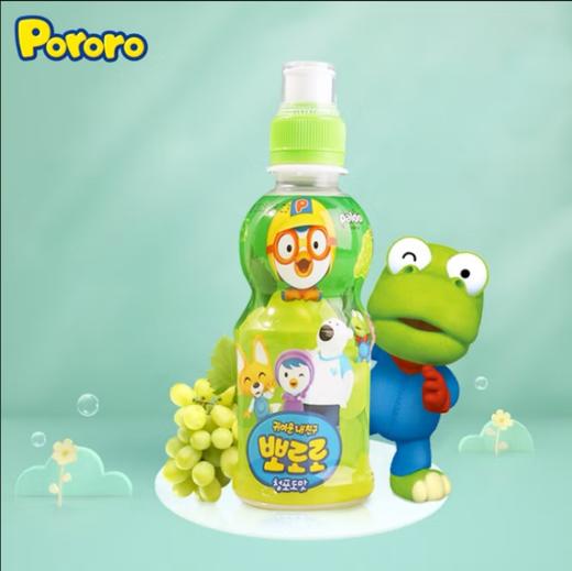 啵乐乐青葡萄味饮料235ml 商品图0