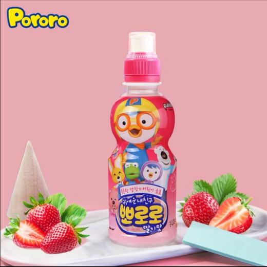 啵乐乐草莓味饮料235ml 商品图0