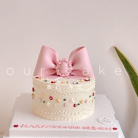 多款~小碎花裱花蛋糕送女生老婆蛋糕-低糖处理无添加