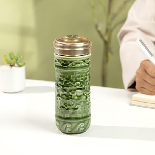 祥云玉兔随身杯 双层330ml 商品图3