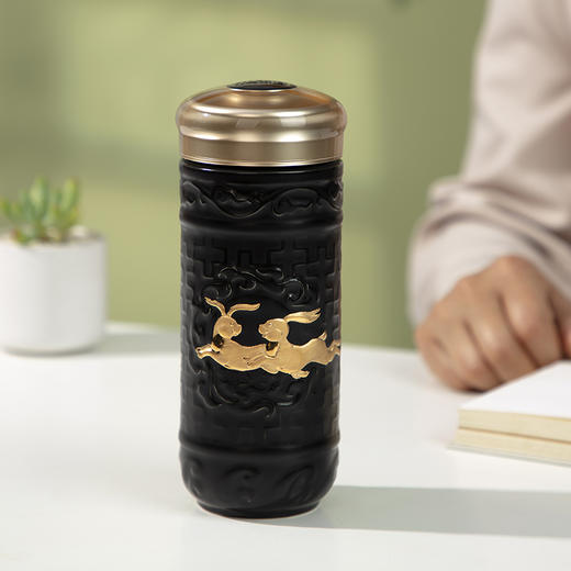 祥云玉兔随身杯 双层330ml 商品图2