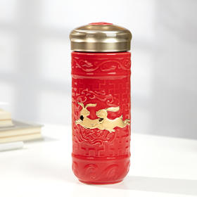 祥云玉兔随身杯 双层330ml